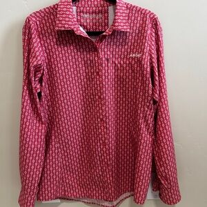 Ariat Pink Geometric Long-Sleeve Button-Down Shirt
